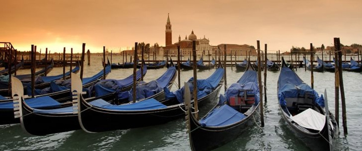 Venezia, gondole e Isola di San Giorgio