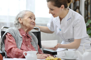 Elderly-lady-food-eating-care